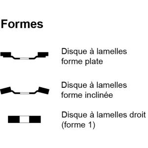 Disque à lamelles inclinées en non-tissé – 125mm – 304146 (x10)