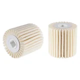 Polissoir cylindrique à lamelles feutre - 100mm - 100mm - 305398