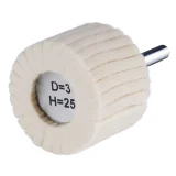 Polissoir cylindrique à lamelles feutre - 40mm - 30mm - 305381