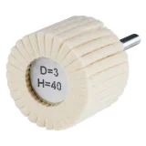 Polissoir cylindrique à lamelles feutre - 40mm - 30mm - 305382