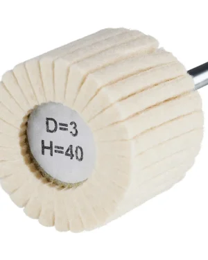 Polissoir cylindrique à lamelles feutre – 40mm – 30mm – 305382 (x10)