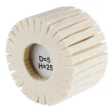 Polissoir cylindrique à lamelles feutre - 80mm - 50mm - 305387