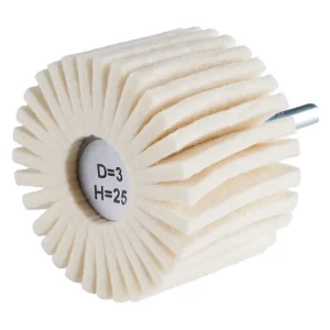 Polissoir cylindrique à lamelles feutre – D60 – 40mm – 305383 (x10)