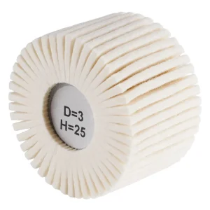 Polissoir cylindrique à lamelles feutre – D80 – 50mm – 305385 (x10)