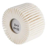 Polissoir cylindrique à lamelles feutre - D80 - 50mm - 305385