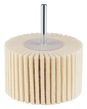 Polissoir cylindrique à lamelles feutre – D80 – 50mm – 305386 (x10)