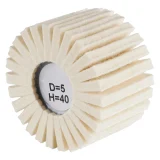 Polissoir cylindrique à lamelles feutre - D80 - 50mm - 305388