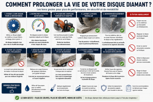 prolonger la vie d'un disque diamant