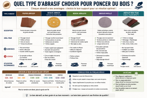 quel type d'abrasif pour poncer le bois