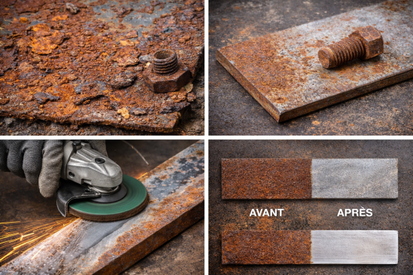 résultat enlever de la rouille